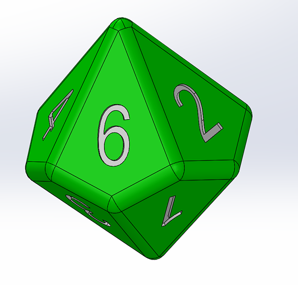 🎲 10 sided dice・Free STL File for ・Cults