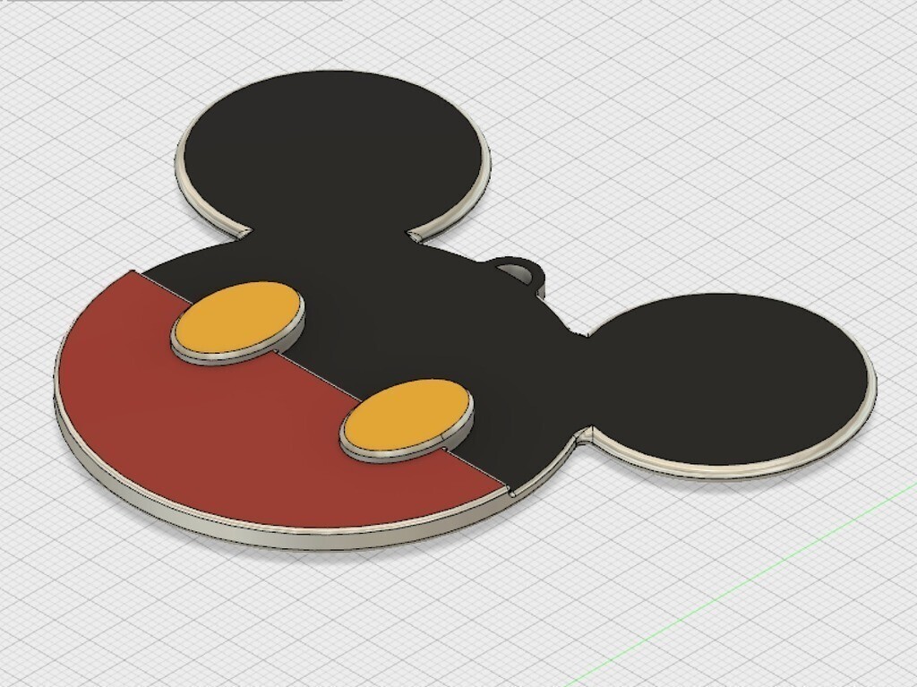 STL file Mickey Mouse Head Christmas Tree Ornament 🐁 ・3D printable ...