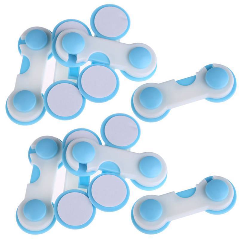 Lot De 10 Verrous Sécurité Enfant - Verrous De Protection Pour Tiroirs