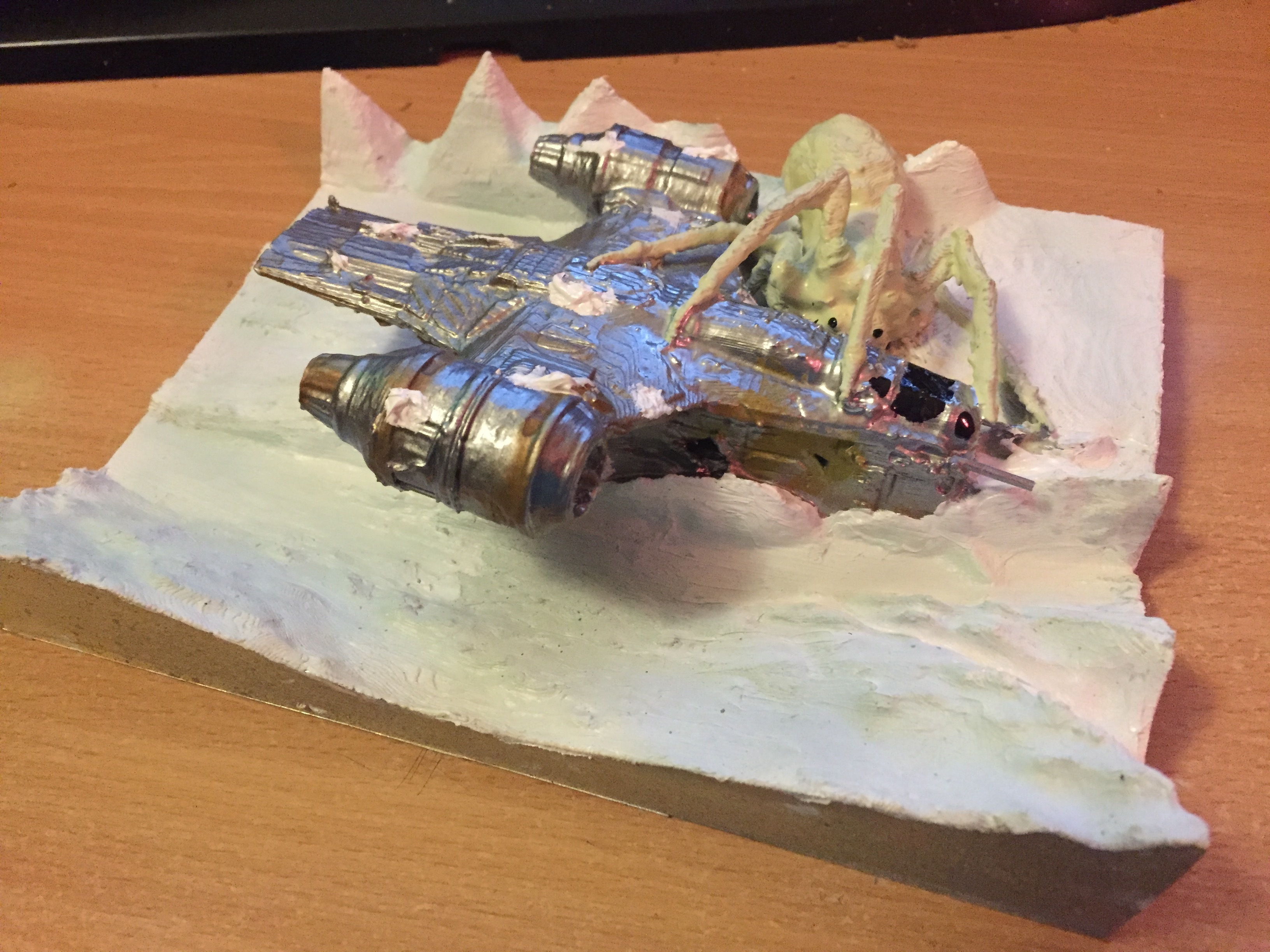 🪒 razor crest vs krykna diorama・Free STL File for 3D printing・Cults