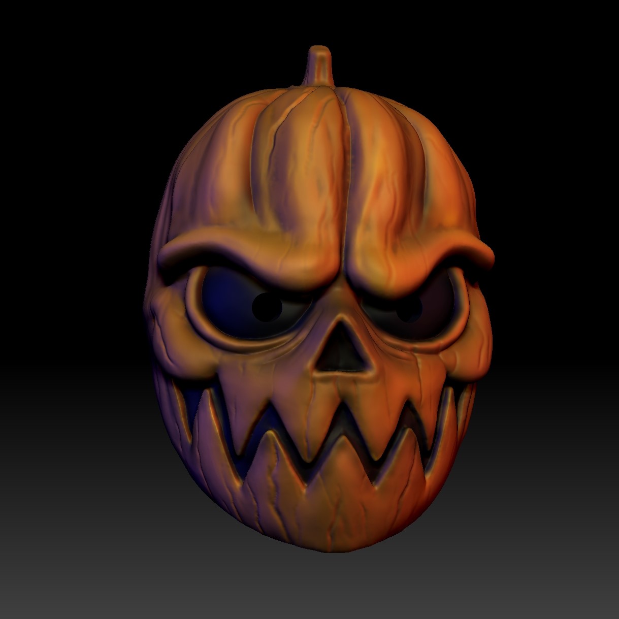 STL file Halloween pumpkin mask 🎃 ・3D printer model to download・Cults