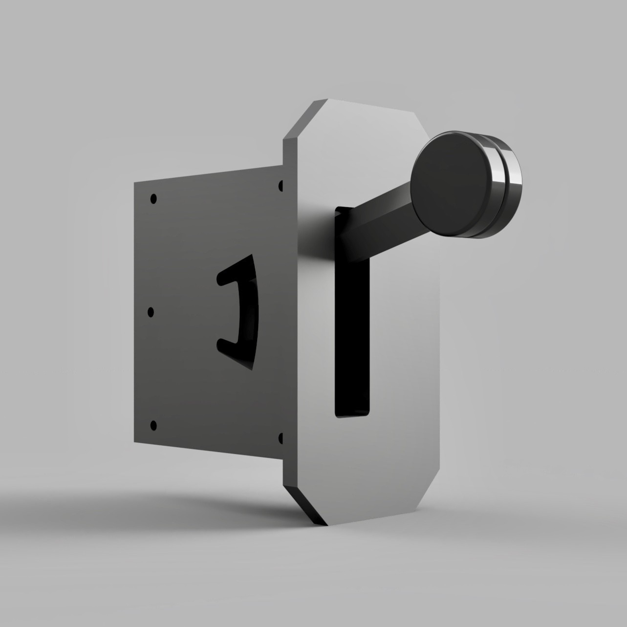 3D file Printable A320 Landing Gear Lever 🛬 ・3D printable model to