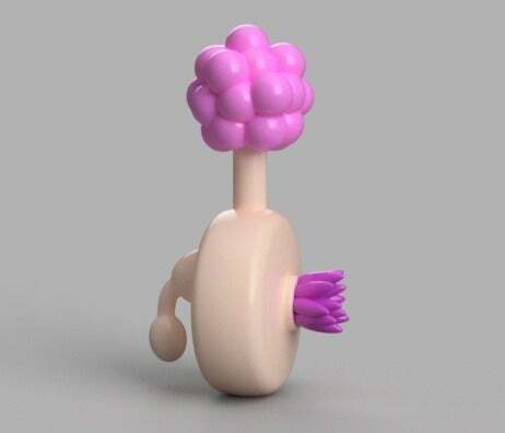 Plumbus (modeled parts for optimal 3d print!) STL File for Cults