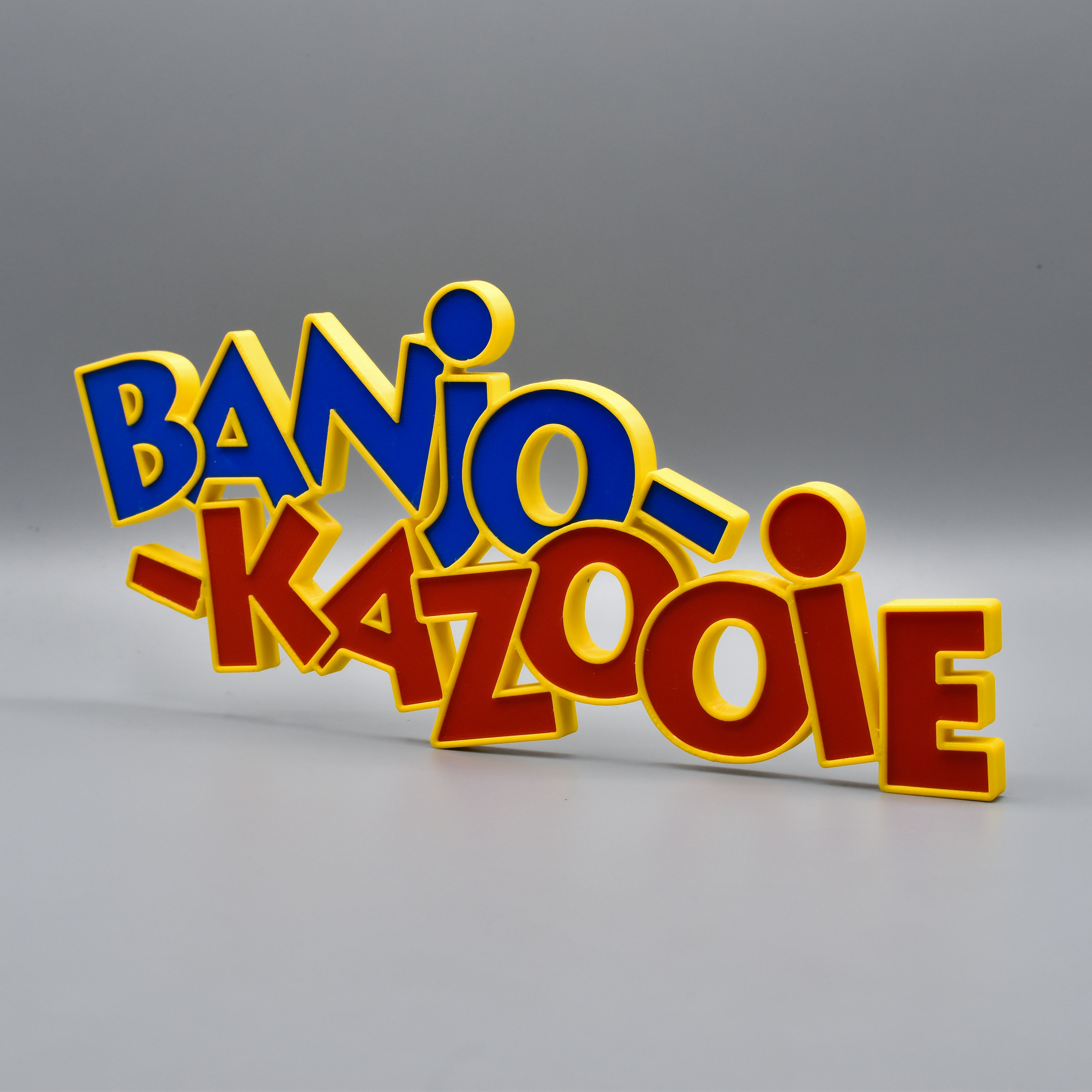 🪕 Banjo Kazooie MODULAR LOGO LETTERING XBOX NINTENDO・ STL
