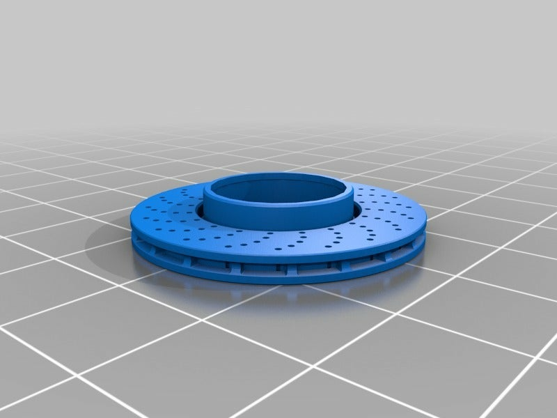 Freno a disco anteriore in alluminio lavorato a CNC modello RC progettato per Tamiya T3-01 Dancing Rider