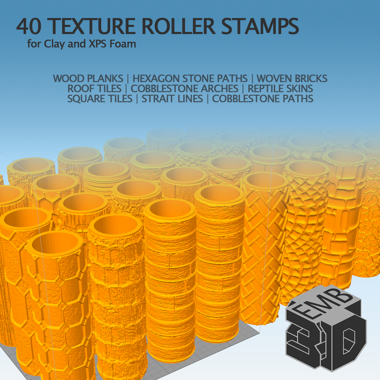 Tampons Texture Silicone Pour Argile Polymère - Motifs Floraux Mexicains, 5.5x5.5 Pouces, Lavables