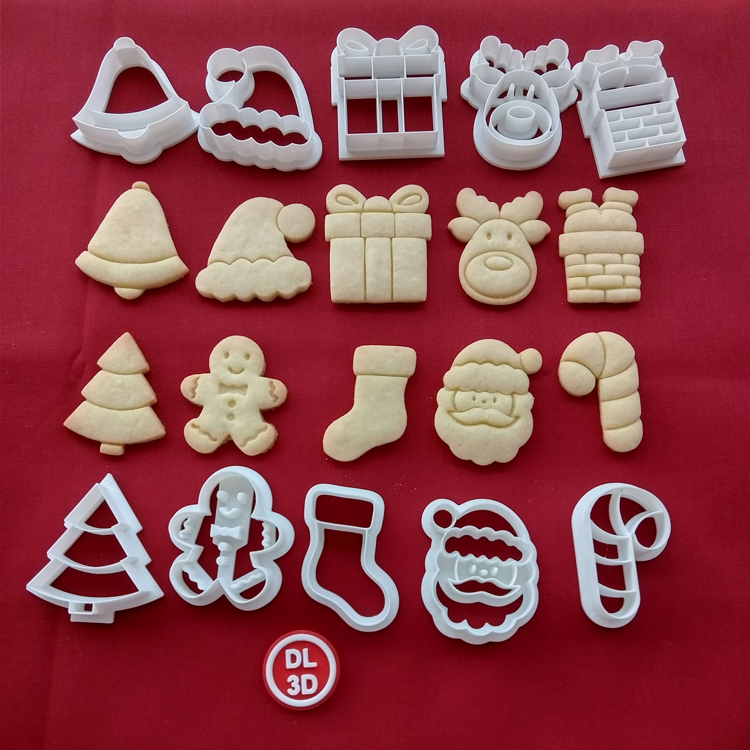 3D file Christmas Cookie Cutter Set - 10 models 🎄 ・3D printing model to ...