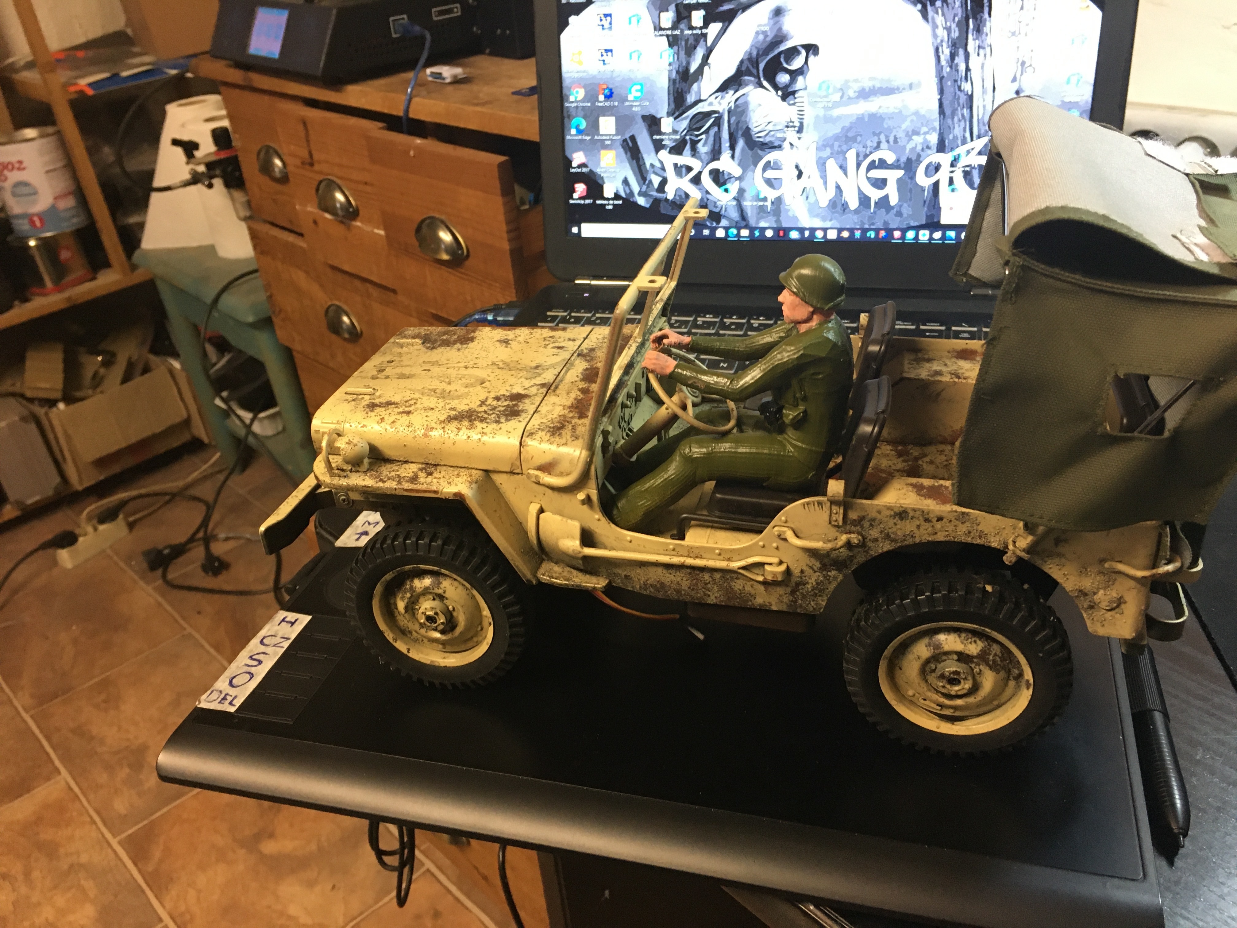 🫡 Soldier driver for WPL 1/16 jeep・ STL File for ・Cults