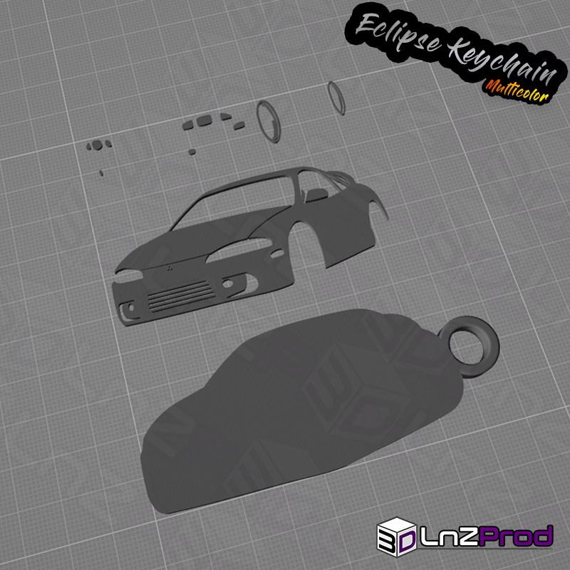 Black Mitsubishi Eclipse Keychain – Official Mitsubishi Brand – Made In Puerto Rico