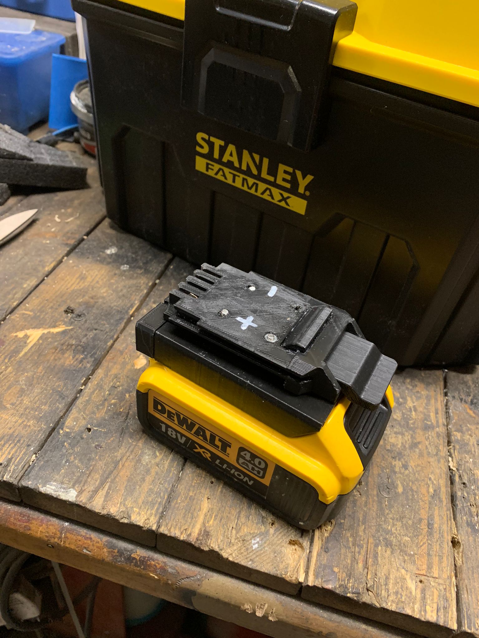 thumbnail image 2 of Battery Adapter – Stanley Fatmax V20 18V To 18V Dewalt Tool – Lithium-Ion 2 of 6