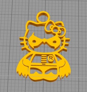 Free STL file hello kitty keychain pack 👋 ・Object to download and to 3D ...