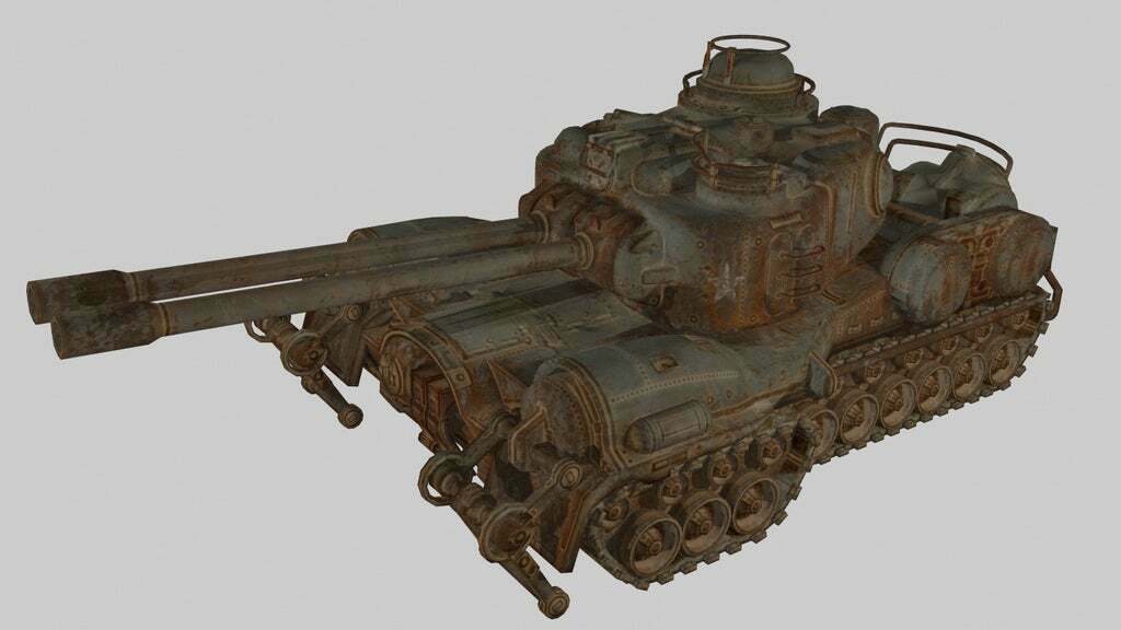 Free STL file Fallout 4 US Army Tank 🪖 (OBJ)・3D print design to