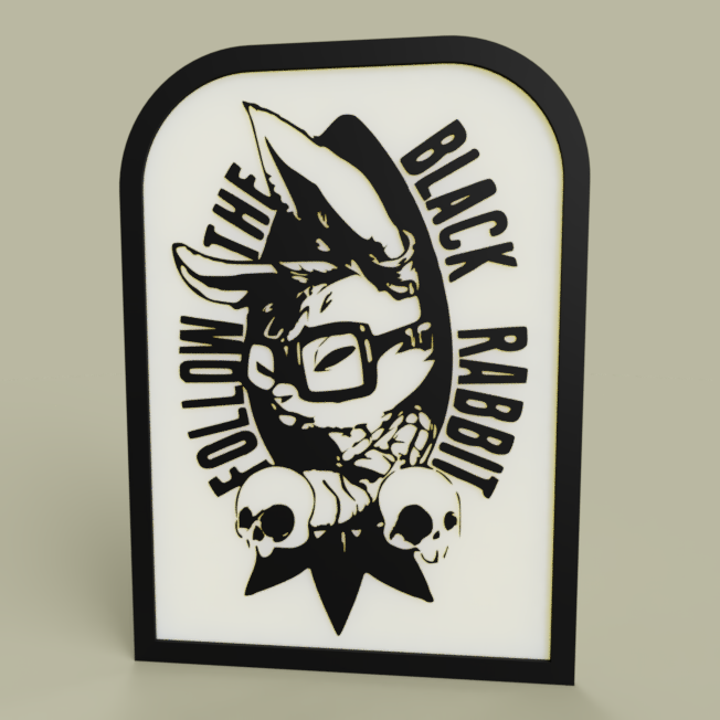 Free STL file alice in wonderland - Folow the Black Rabbit 🐇・3D printer ...
