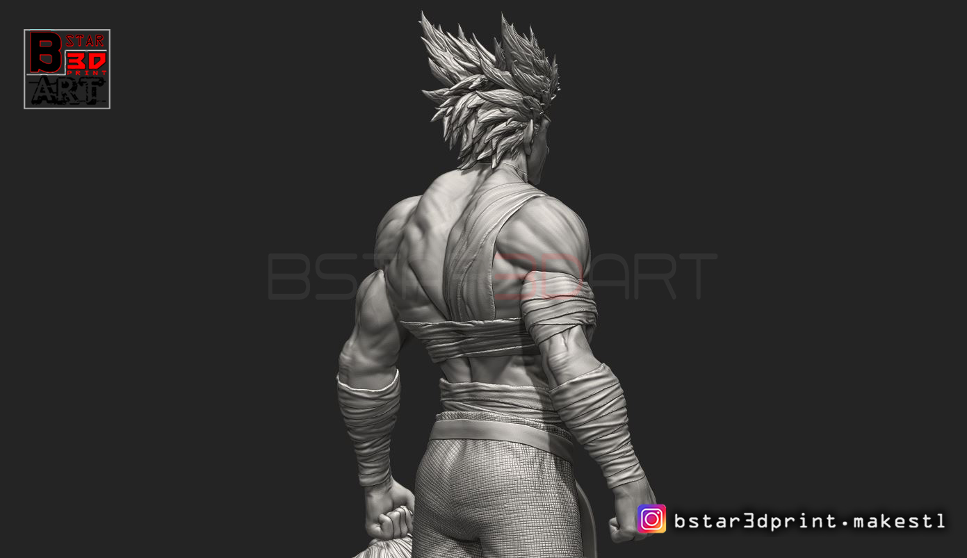 Файл STL Garou - One punch Man - Fan Art - Realistic Version 👊 ・Модель ...