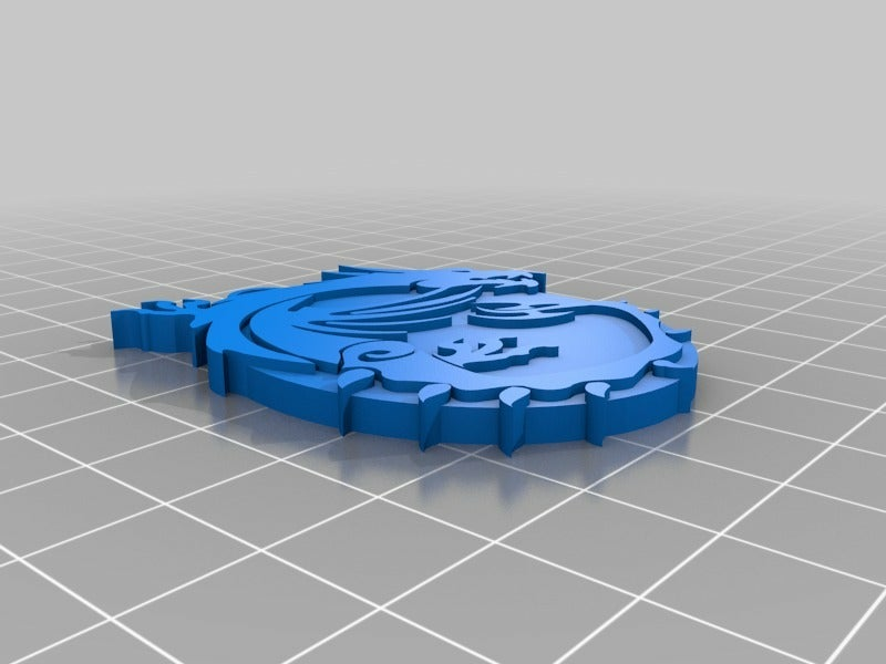 🐉 Msi Dragon Keychain・Free STL File for ・Cults