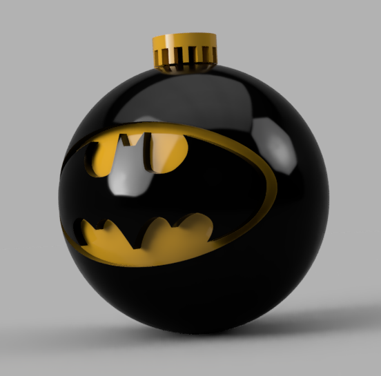 🎄 batman christmas ball・ STL File for ・Cults