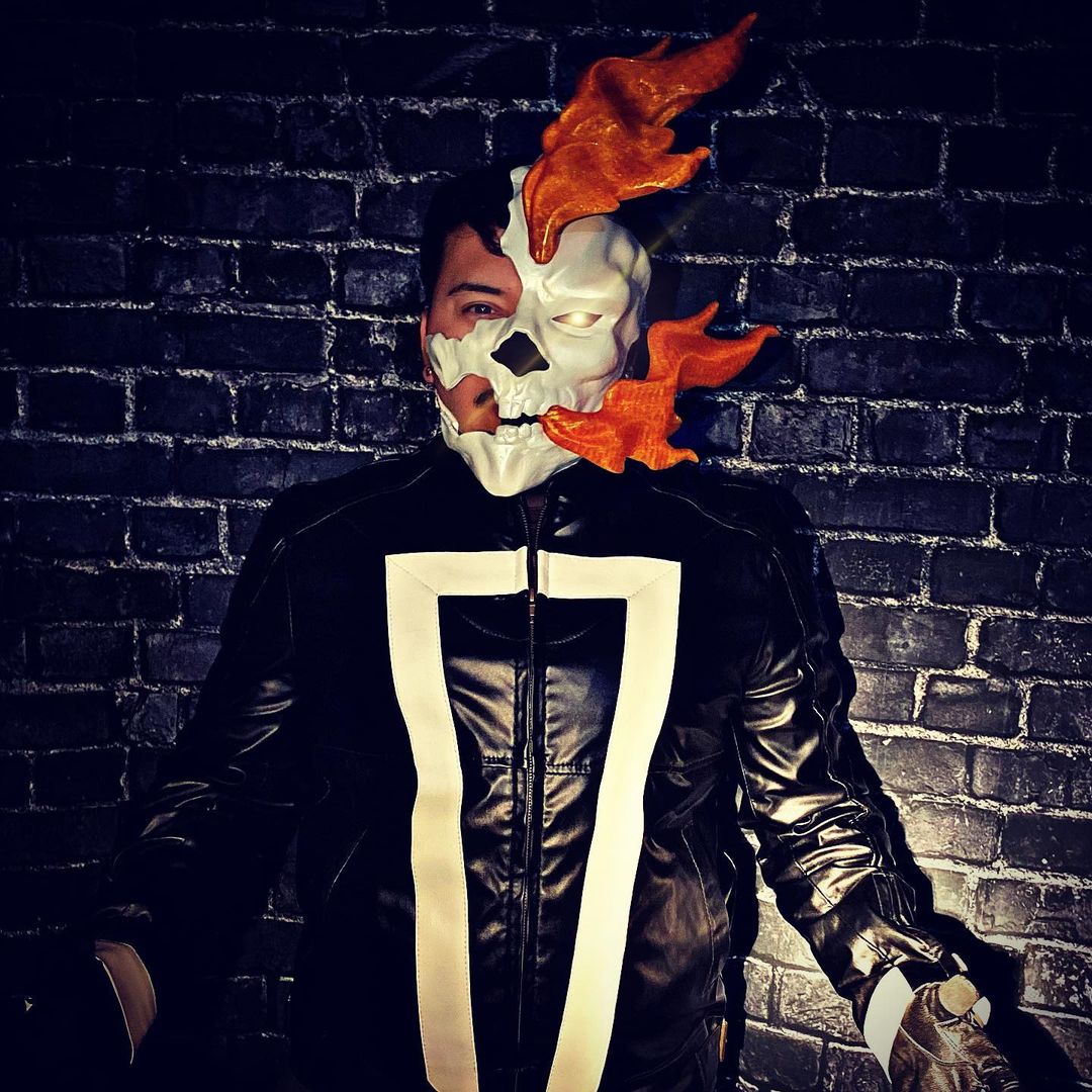 👻 Máscara de Ghost Rider - Casco Marvel Comic Cosplay Halloween・Archivo ...
