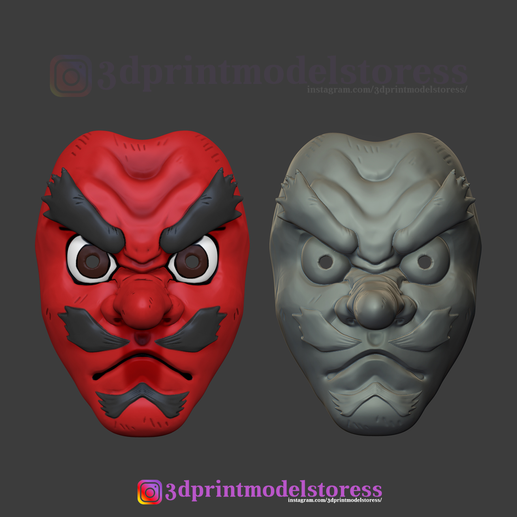 Máscara De Látex De Urokodaki Sakonji De Demon Slayer – Disfraz De Nariz Larga Rojo Para Cosplay De Halloween Y Anime