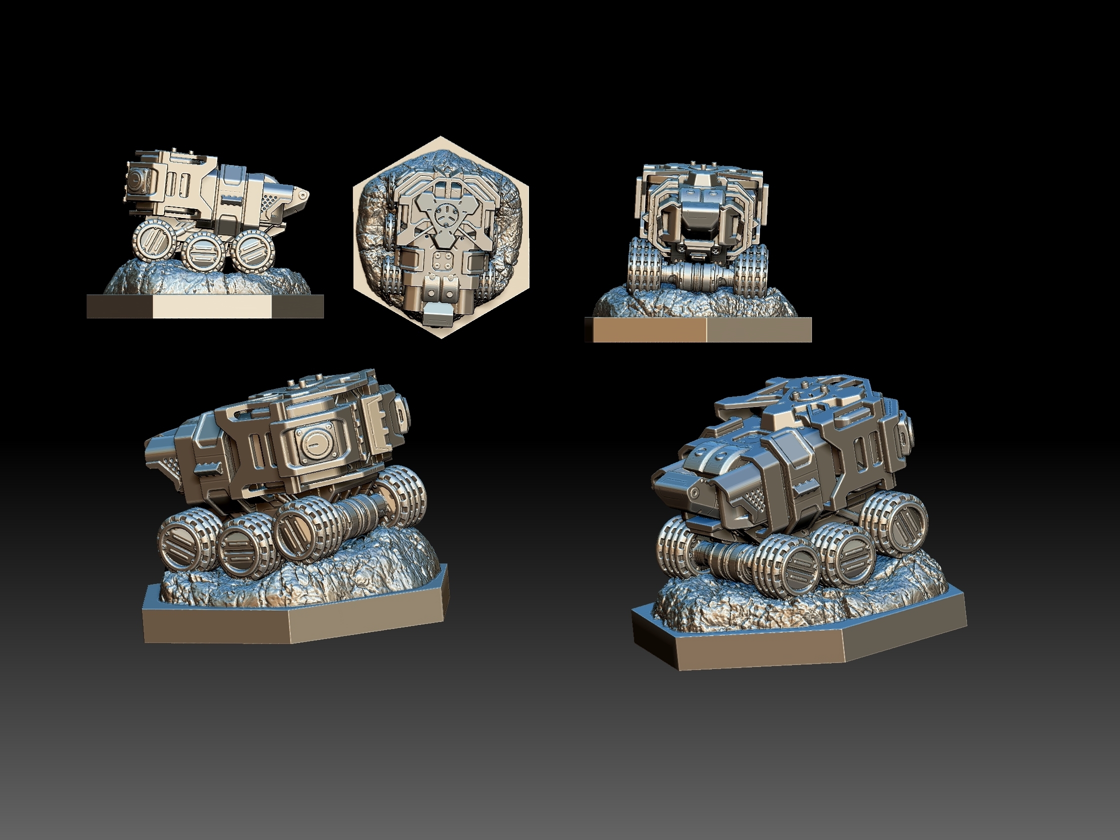 🎲 Terraforming Mars, Rover・ STL File for ・Cults