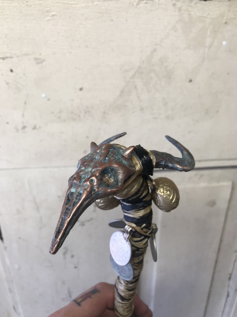 💀 Goatish Skull Totem・Free 3D File for ・Cults