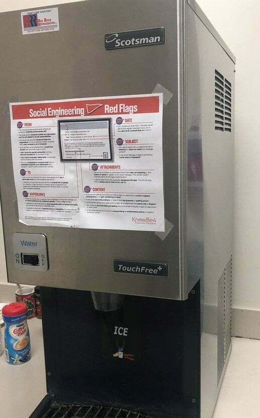 🧊 Ice Maker Water On/Off sign (Scotsman TouchFree)・Free STL File for ・Cults