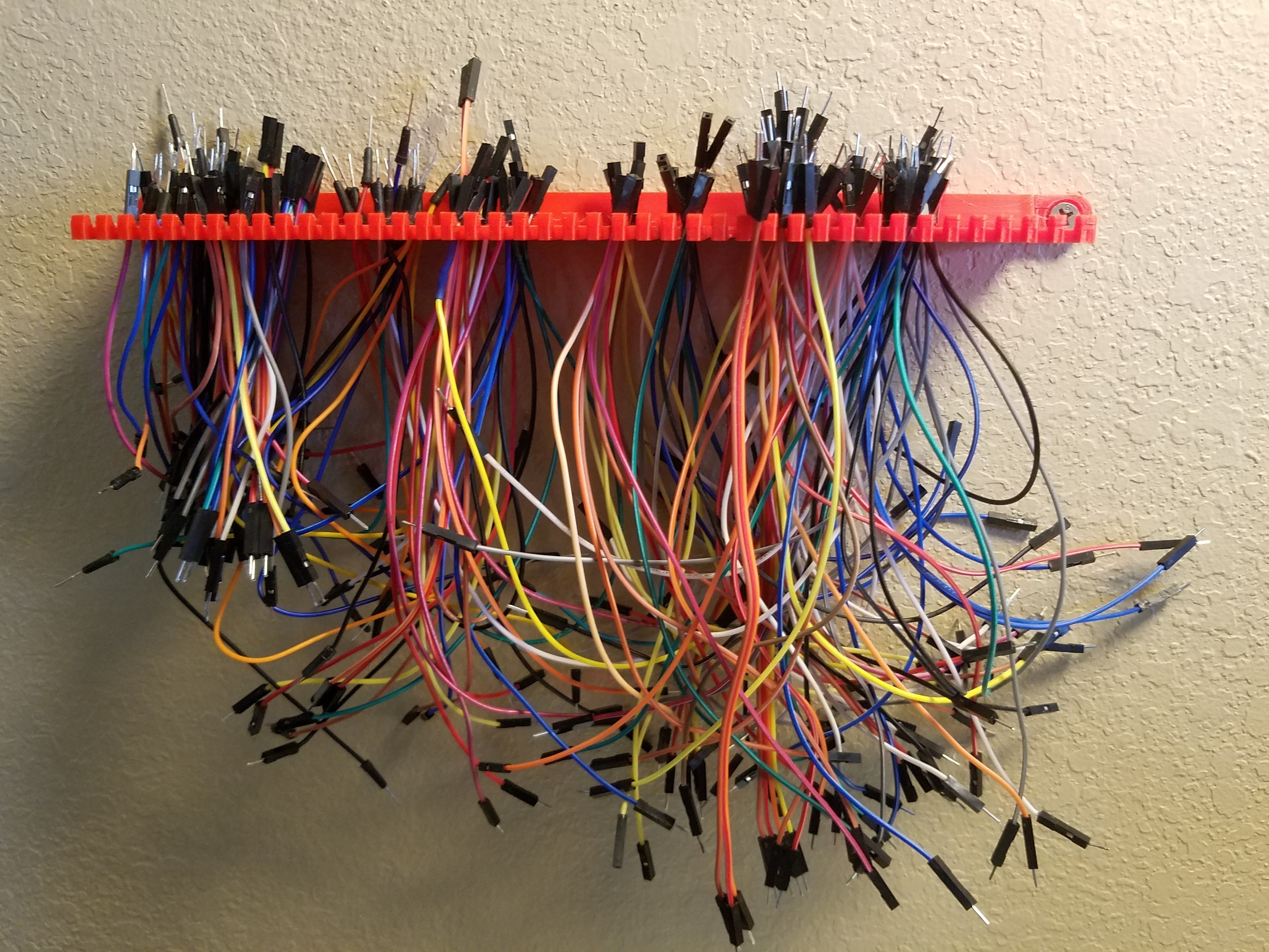 🔌 Jumper wire rack v3・Free STL File for ・Cults