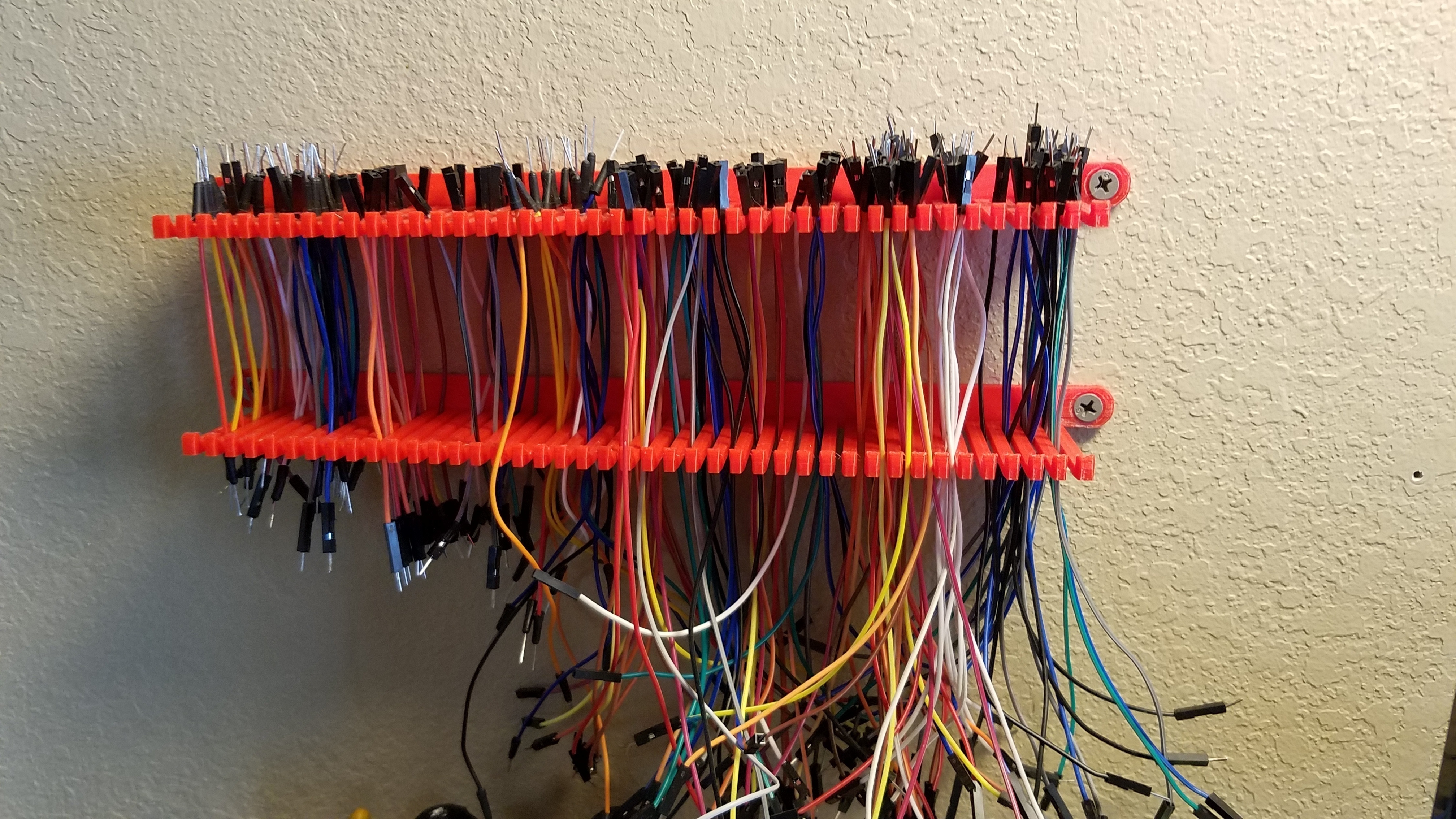 🔌 Jumper wire rack v3・Free STL File for ・Cults