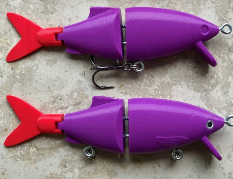 Swimbait fishing Lure 12.5cm (easy print and build)Free STL File for Cults Swimbait fishing Lure 12.5cm (easy print and build)Free STL File for Cults