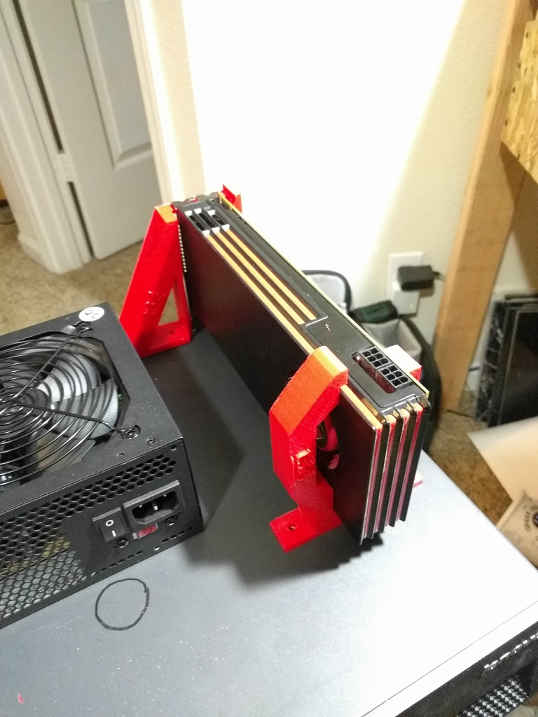 Free 3D file External Graphics Card Mount/Tower 👽・3D printing model to