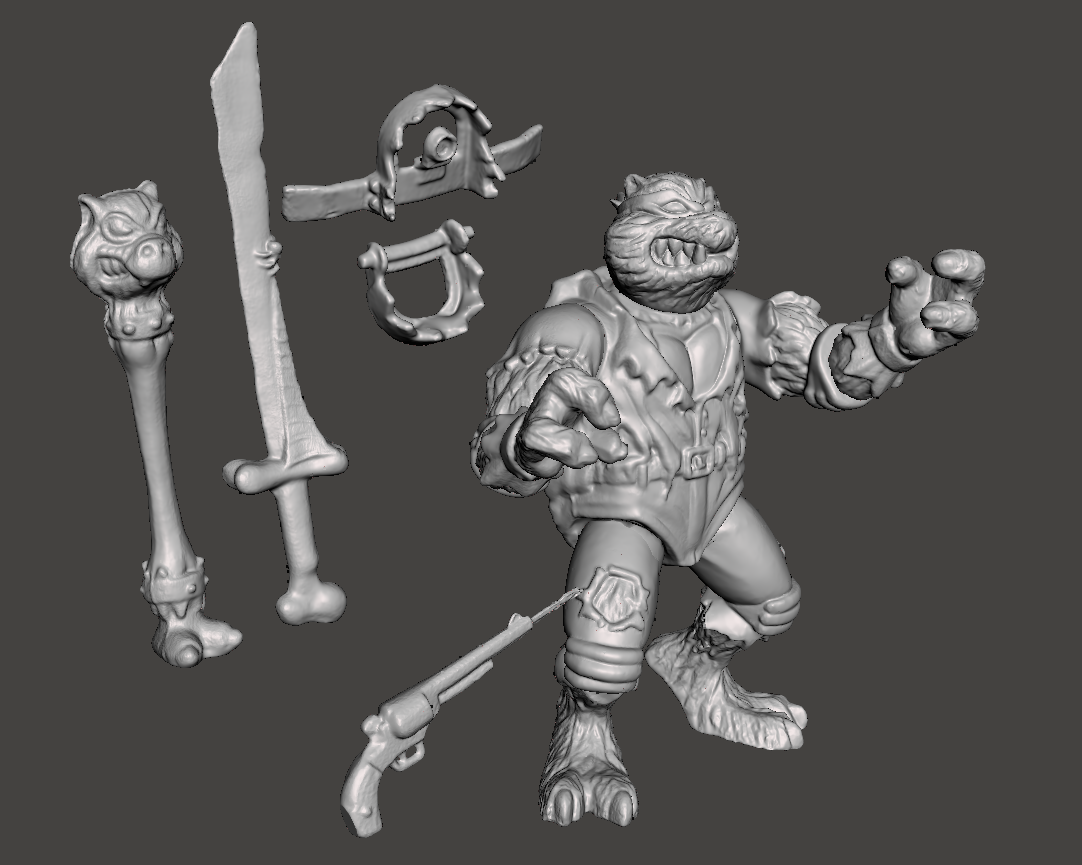 TMNT LEO WOLFMAN UNIVERSAL MONSTERS (TEENAGE MUTANT NINJA TURTLES) STL  File for 3D printingCults