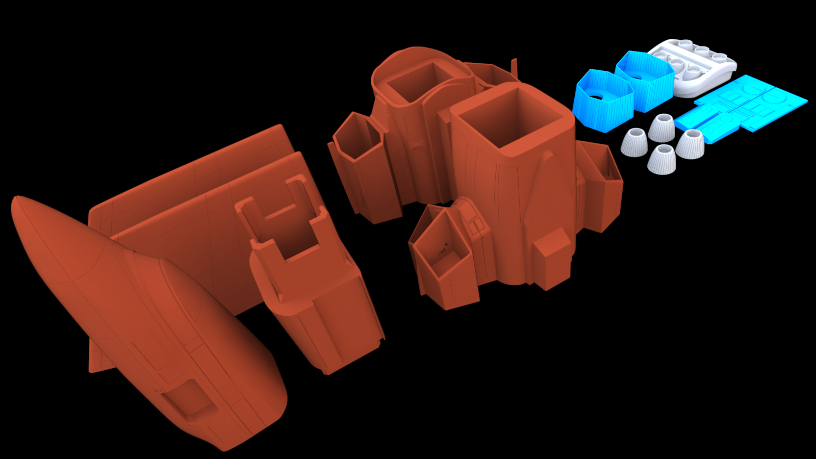 🛰 Galaxy Rangers - Ranger One Space Ship・ STL File for 3D printing・Cults