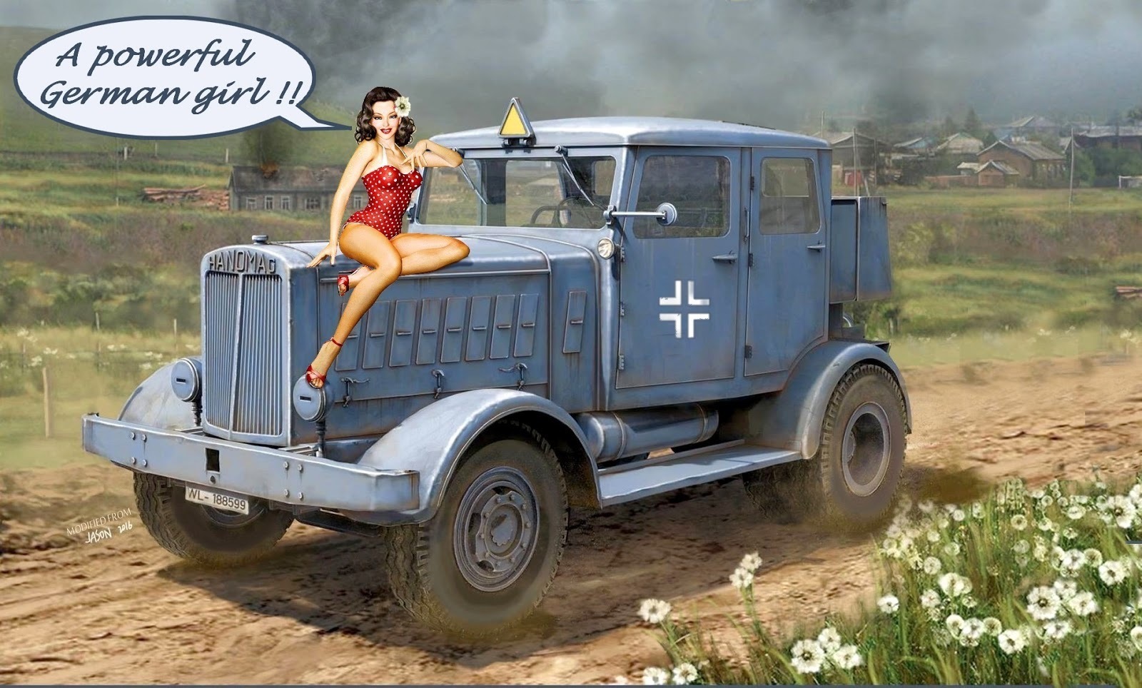 模型 車 Mini Art Studio Hanomag SS100 🚜 Hanomag SS-100 German WW 2 Heavy road tractor・Free STL