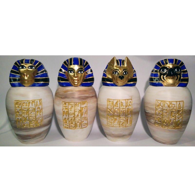 3D file Ancient Egyptian Canopic Jars 🫙 ・3D print design to download・Cults