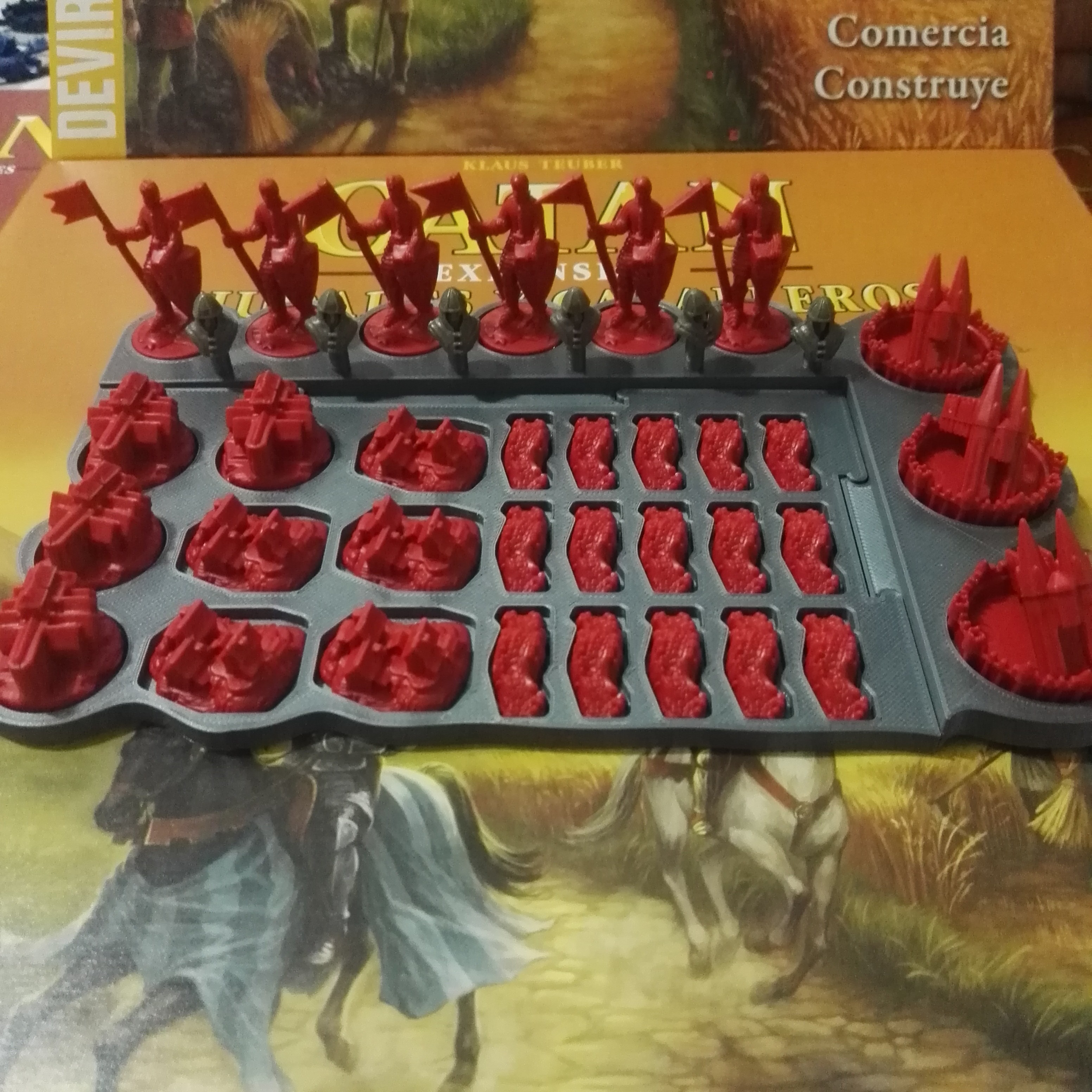 ♟ Catan Cities &amp; Knights organizer・ STL File for ・Cults