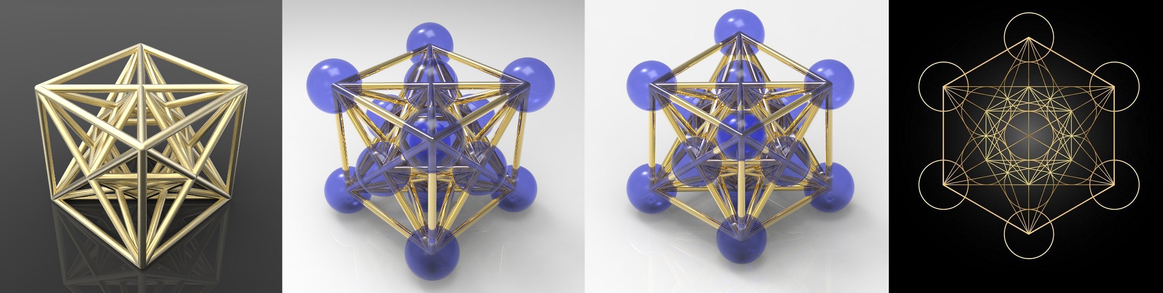 💍 Metatron’s Cube - 3D print model・ 3D File for ・Cults