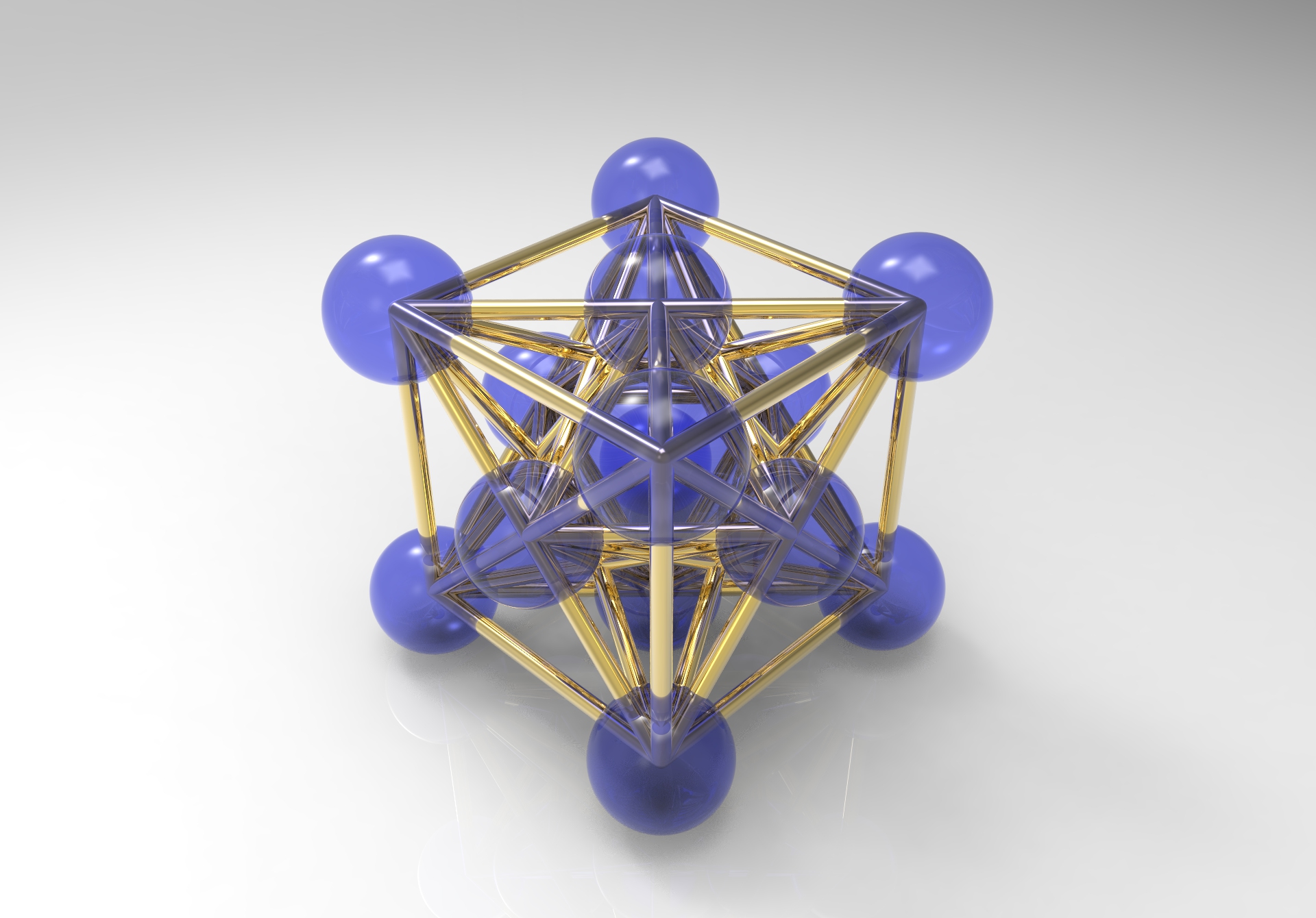 💍 Metatron's Cube - 3D print model・ 3D File for 3D printing・Cults