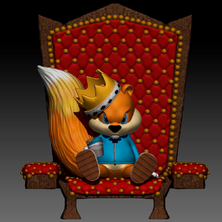 STL file Conker the squirrel 👽 ・3D print design to download・Cults