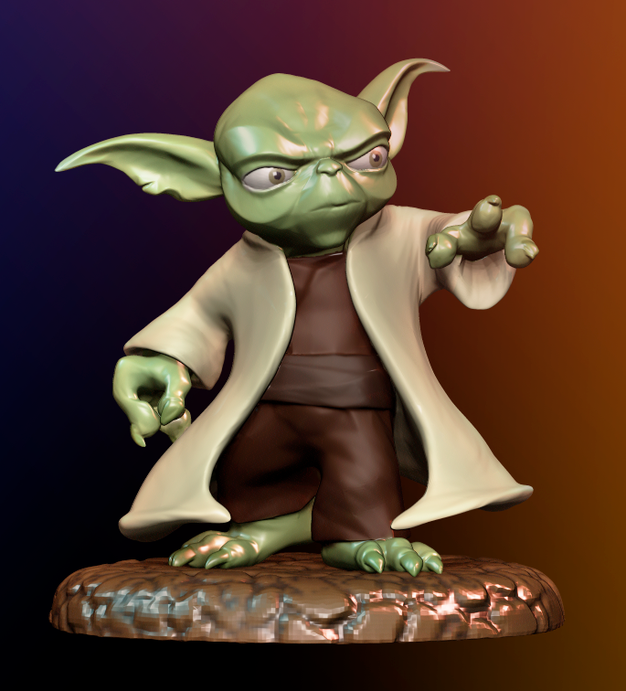 👾 Yoda・ STL File for ・Cults