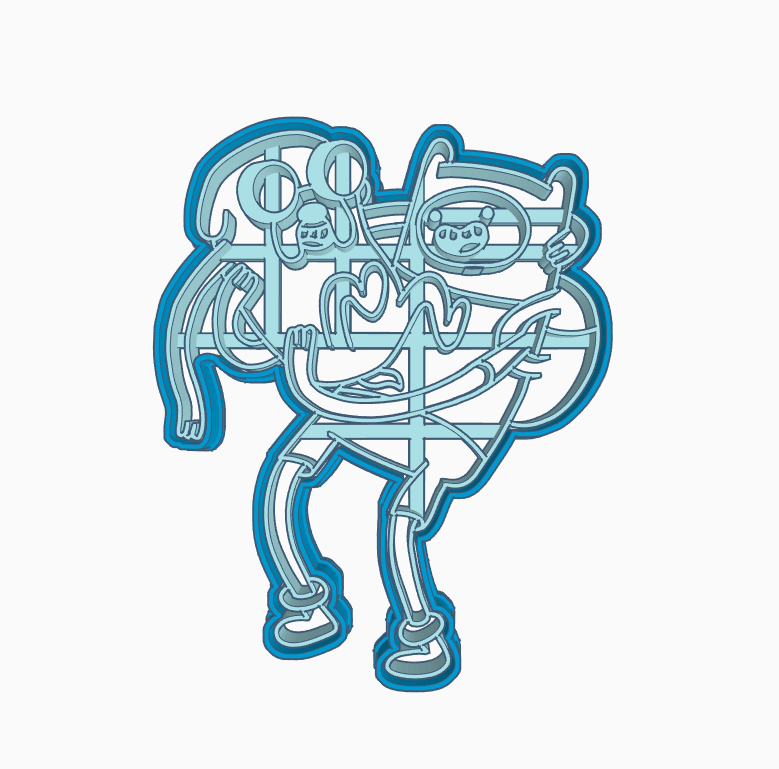 🍪 FINN AND JAKE COOKIE CUTTER HORA DE AVENTURA / ADVENTURE TIME・ STL ...
