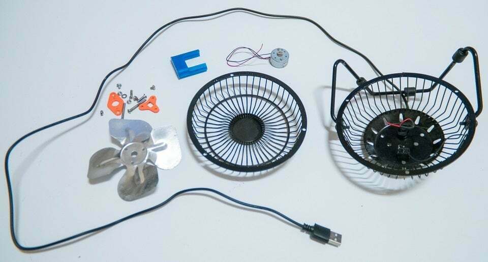 Free STL file RS Components USB fan rebuild 💾 ・Design to download and ...