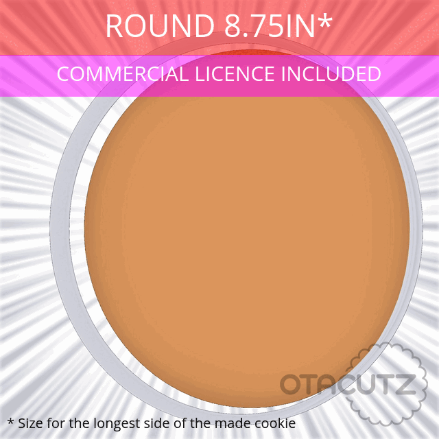 STL file Round Cookie Cutter 8.75in / 222.25mm 🍪 ・3D print design to