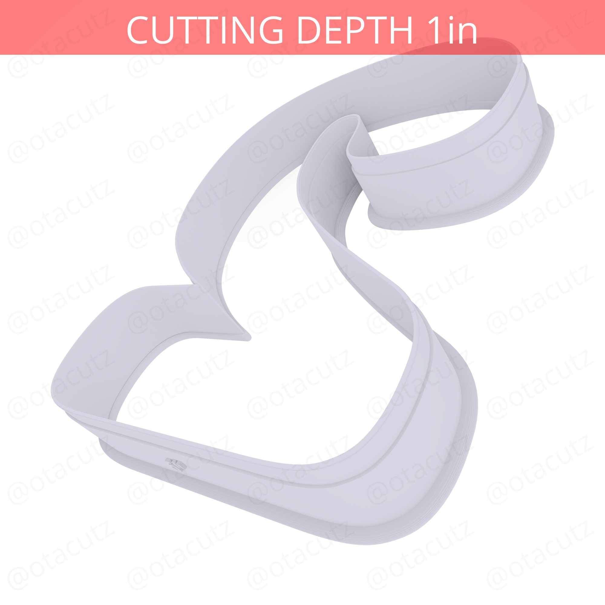 STL file Number Two Cookie Cutter 6in / 15.2cm 🍪・3D printing design to ...