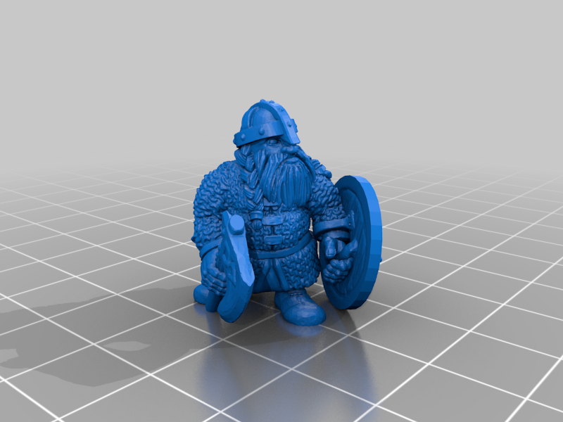 Free 3D file Warrior Dwarf 🎲 ・3D printable model to download・Cults