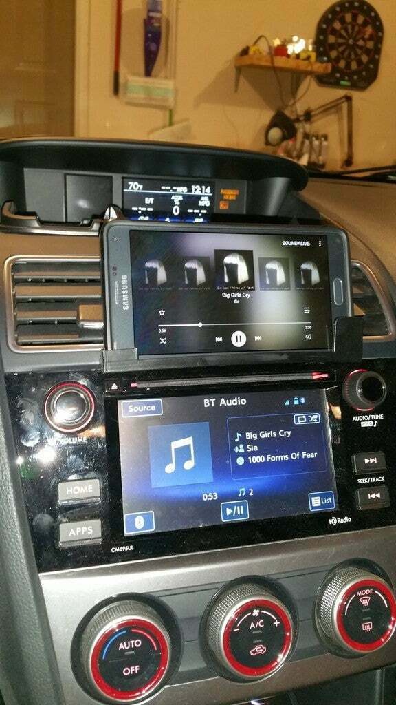 Stl Car Android Screen Cover Free STL file Subaru car phone holder remixed for Samsung Galaxy Note 4 ...