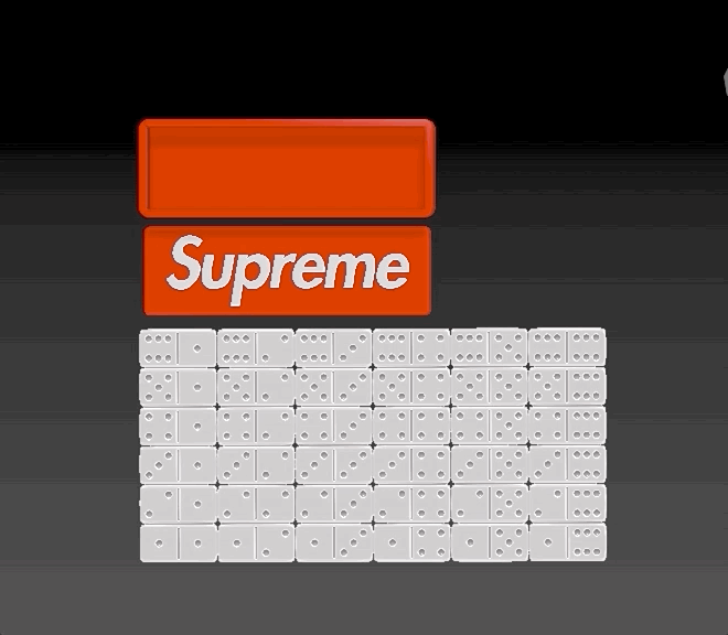 Supreme Domino Set ドミノ　シュプリーム SUPREME DOMINO SET | The Supreme Vault: 1998 - 2018
