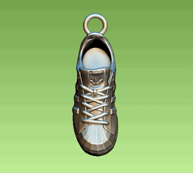 adidas gazelle silver green womens Funky Sneakers Rubber Keychain for bags and keys – Merakii Mee