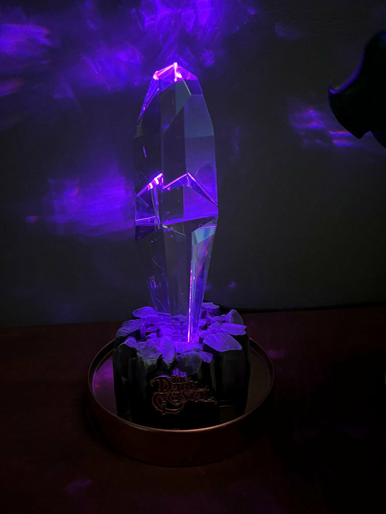 🔮 Dark Crystal shard LED Illuminated stand base・Free 3D File for