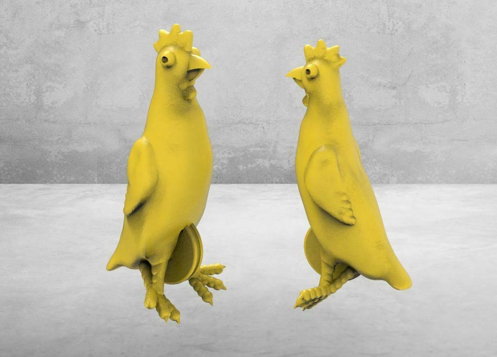 Free STL file Secret of Money Island Rubber Chicken with a Pulley in