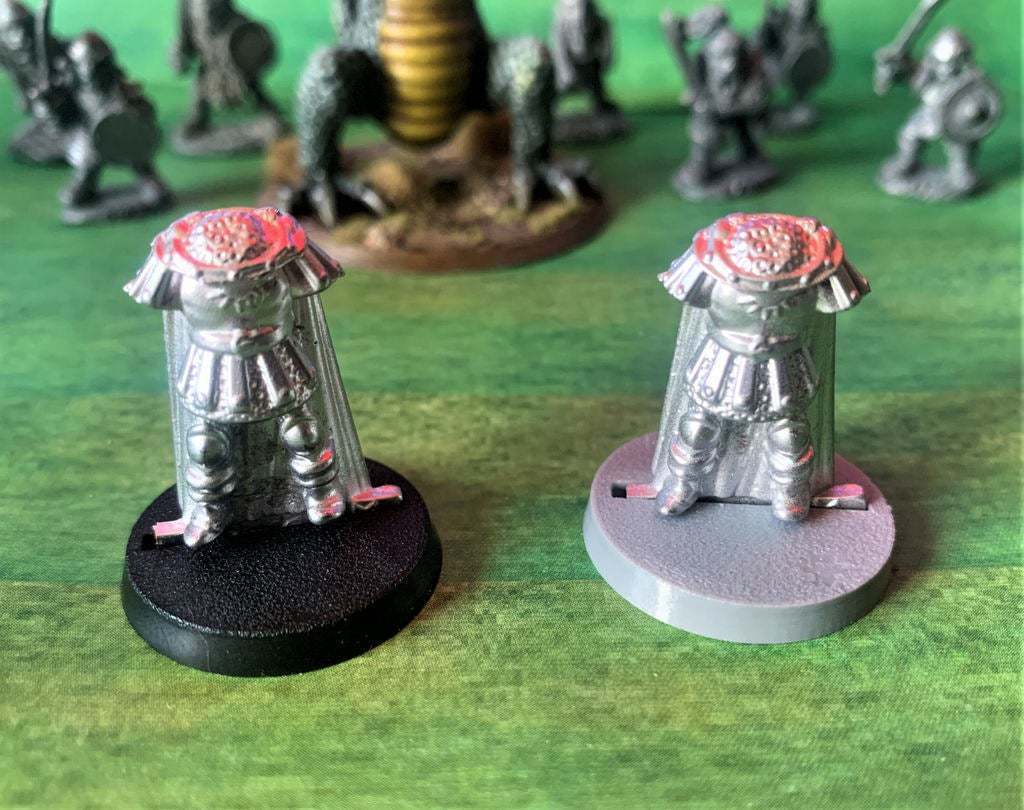25mm Hexagonal Plastic Slotted Bases - Black Miniature Bases For Warhammer, Oldhammer, Tabletop Gaming