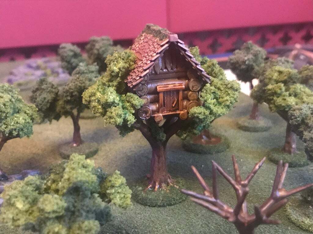 🌳 Tree House, Wargames tree Building Feature Terrain - 15mm・Free STL ...